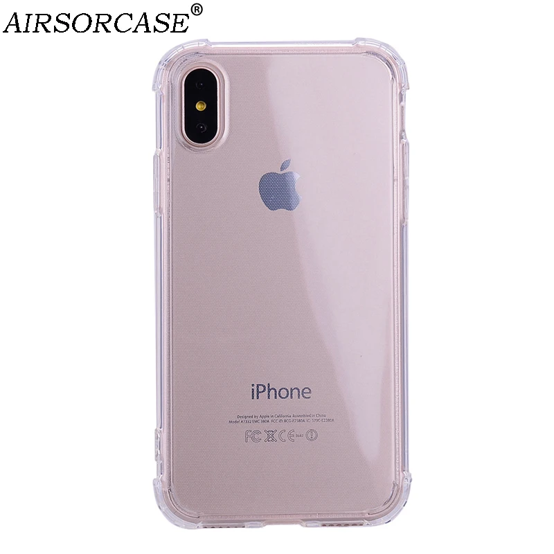 

For Apple iPhone XS Max Case Anti-knock Simple Transparent Phone Cases for iPhone XR Soft TPU Back Cover for iPhone XS Case