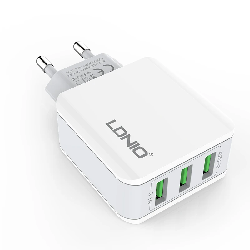 LDNIO Мульти USB настенное зарядное устройство продается с быстрой зарядкой тип c