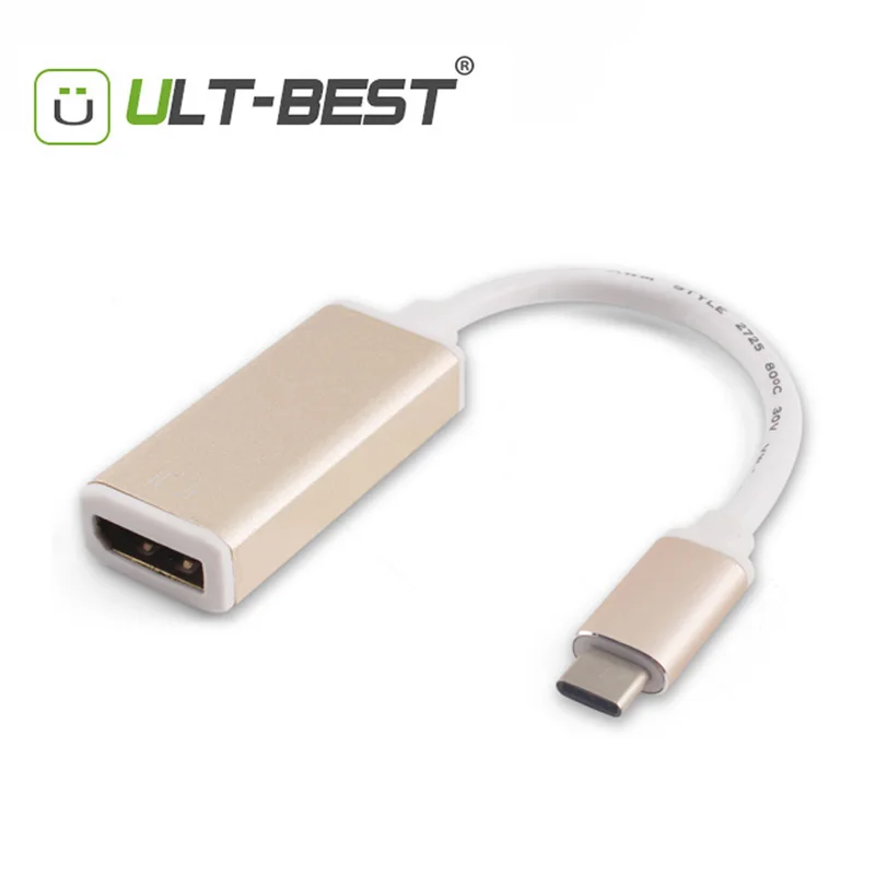 

USB Type C Adapter USB C Type to DisplayPort/DP Adapter Cable Support 4K Resolution for New Macbook and more