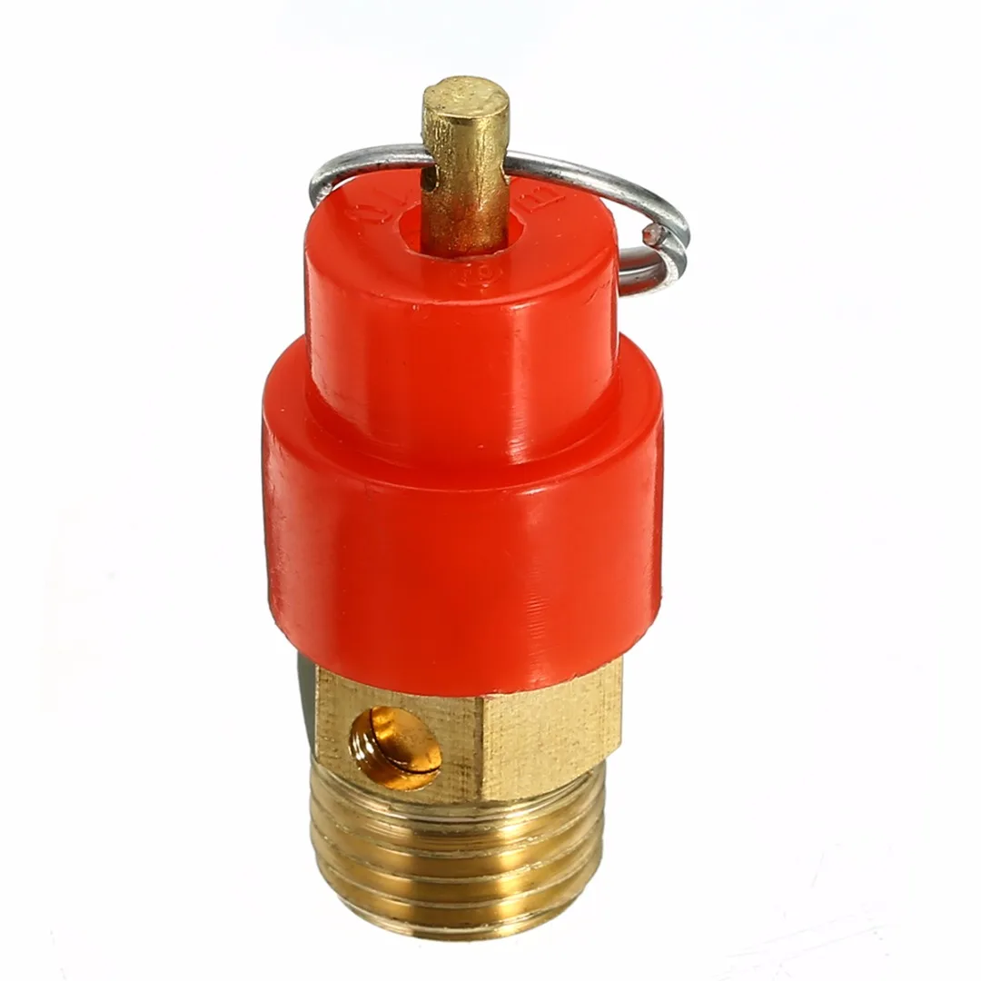 1/4'' BSP Thread Air Compressor Safety Relief Valve 120PSI Pressure Release Regulator 9mm Diameter For Pressure Piping/Vessels