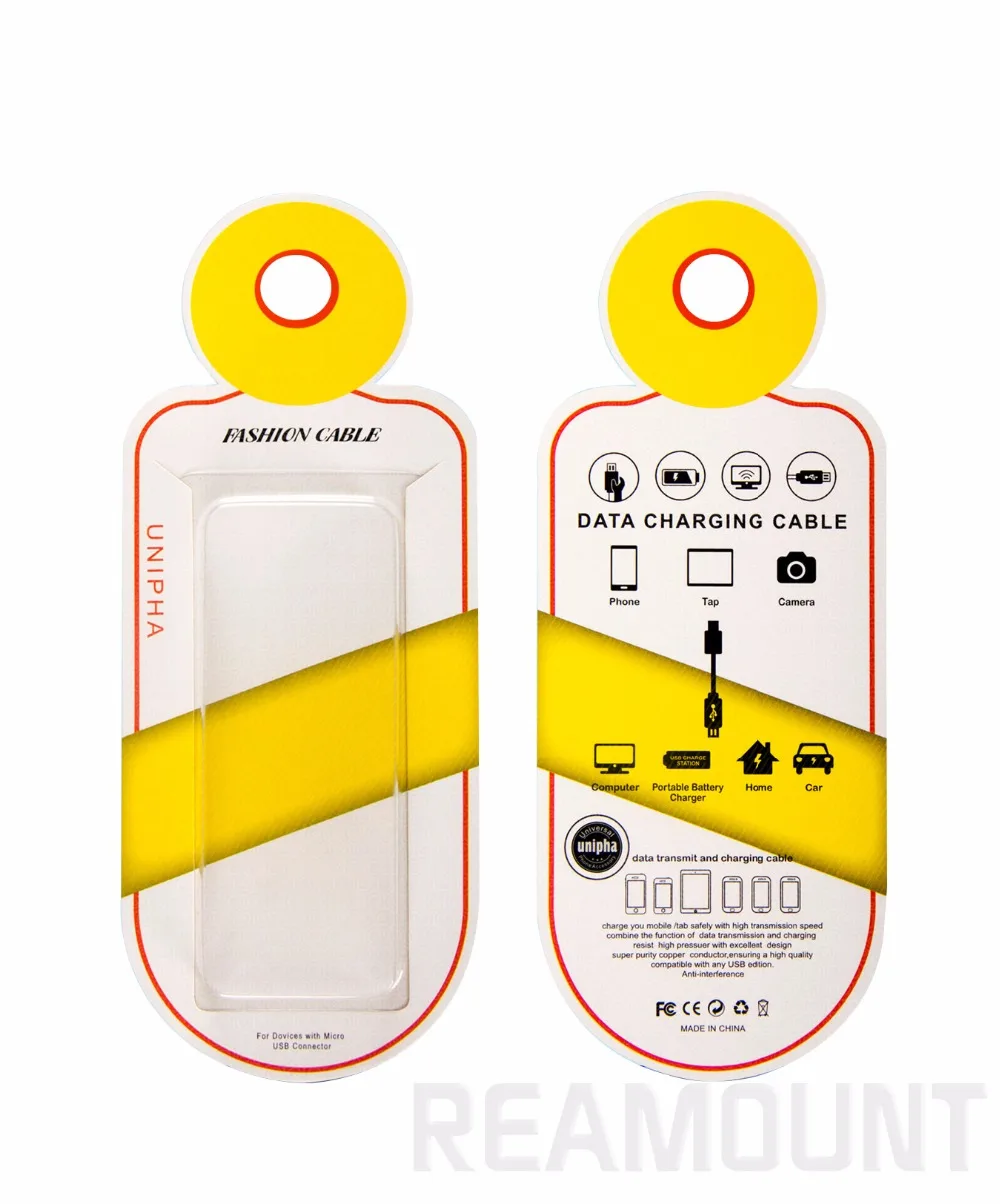 30 chiếc Mới Được thiết kế bao bì đóng gói Hộp NHỰA PVC cho Điện thoại Phụ kiện cho dây cáp không dây Store cho màn hình custom iphone cases