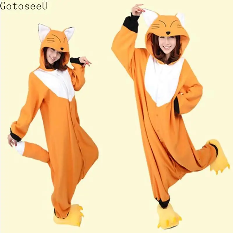 

GotoseeU Cartoon Fox Animal Adult Kigurumi Cosplay Costume Party Pajamas