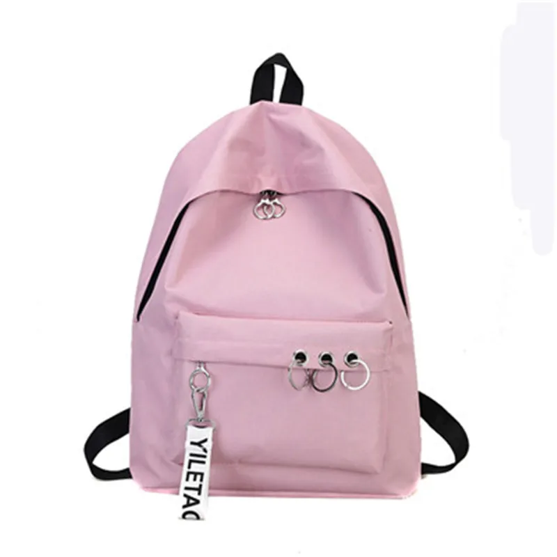 D Подростковая Женская мода кольцо украшения плеча Bookbags ранец Путешествия Рюкзак звезда тот же пункт B# Прямая поставка - Цвет: D