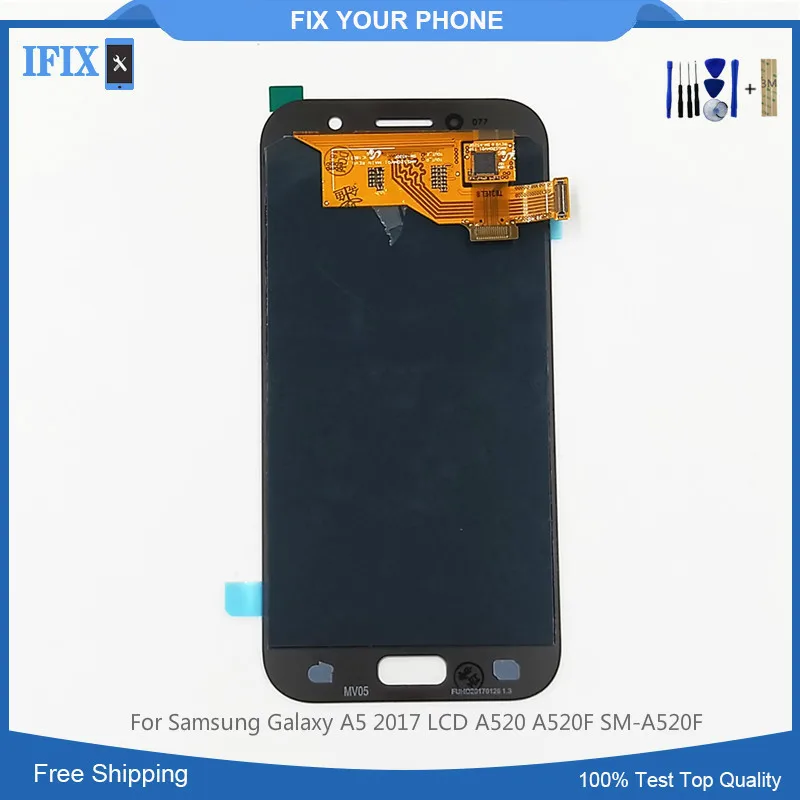 Для Samsung Galaxy A5 2017 A520 A520F SM супер OLED ЖК экран дисплей кодирующий преобразователь