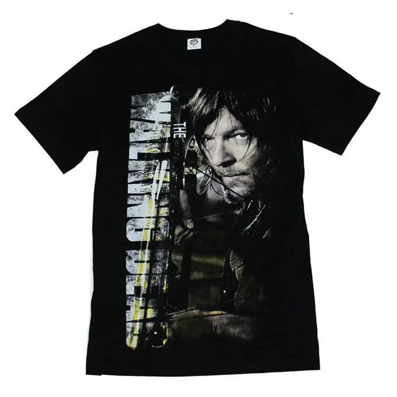 

The Walking Dead T-Shirt Men Daryl T Shirts Summer Funny Short Sleeve Cotton Tee Shirt Homme M-5XL Brand Clothing Poleras Hombre