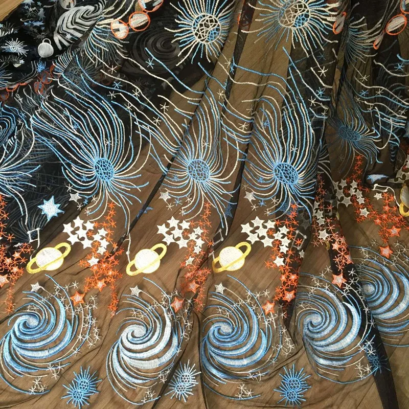 1-yard-Beautiful-star-embroidery-African-Lace-Fabric-High-Quality-African-Embroidered-Tulle-Lace-Fabric