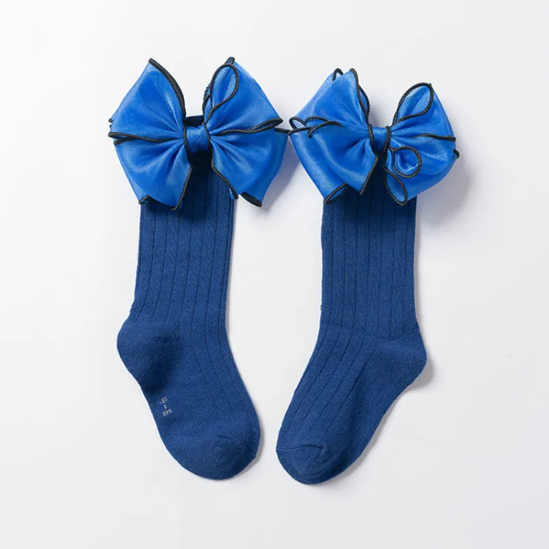 Spring Autumn Girls Socks Long Knee High socks With Bows Princess Kids socks Girl Cute Baby Sock Kids Solid meias 1-10Y Spring Autumn Girls Socks Long Knee High socks With Bows Princess Kids socks Girl Cute Baby Sock Kids Solid meias 1-10Y