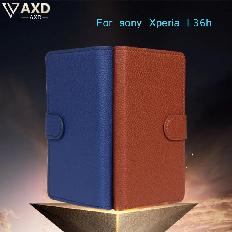 Coque флип чехол для sony Xperia Z L36h L36i C6601 C6602 C6603 защитить камеру l36h L36H кожаный бумажник