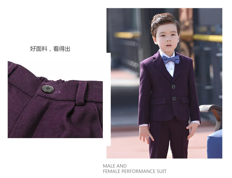  Boys Suits set Formal Boys Clothes children Wedding clothing Blazer Piano Costume back to School (34)