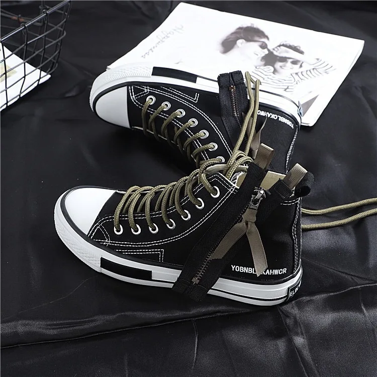 Chaussures Toile Noir Mode Chaussures Tendance Casual Vent blanc Haute Confortable Nouvelle De 2018 Respirant Femmes Automne Rétro Simple La H48q80