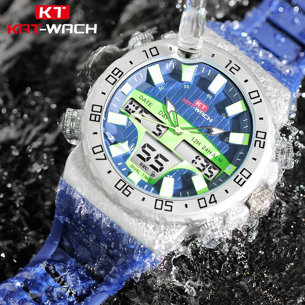 

Diving 50M Sport Waterproof Watch Men Outdoor Digital Watches LED Electronic Wristwatch Military Alarm Male High Quality Clock