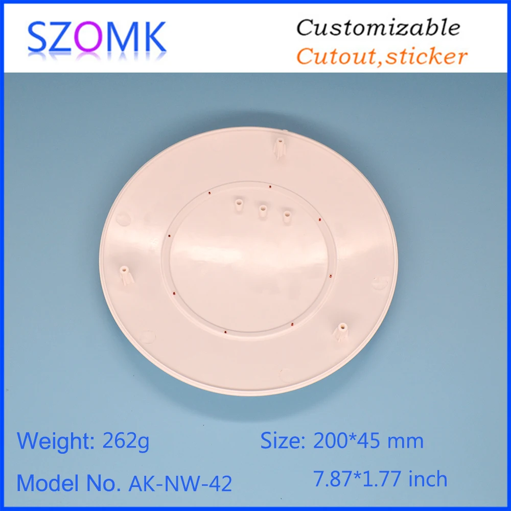 szomk wireless sensor enclosure plastic router enclosure smart home controller with stereo fixed bracket  (10)