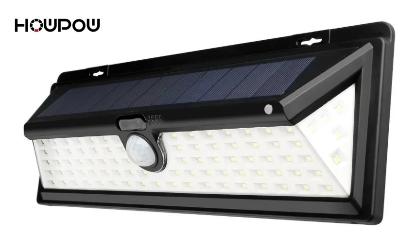 

HOWPOW IP65 Waterproof 90 LED Solar Light 2835 SMD White Solar Power Outdoor Garden Light PIR Motion Sensor Pathway Wall Lamp