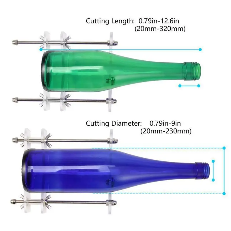 Стекло бутылка Резак Профессиональный инструмент для бутылок резки Стекло бутылка-резак DIY Cut станков винная, пивная бутылка