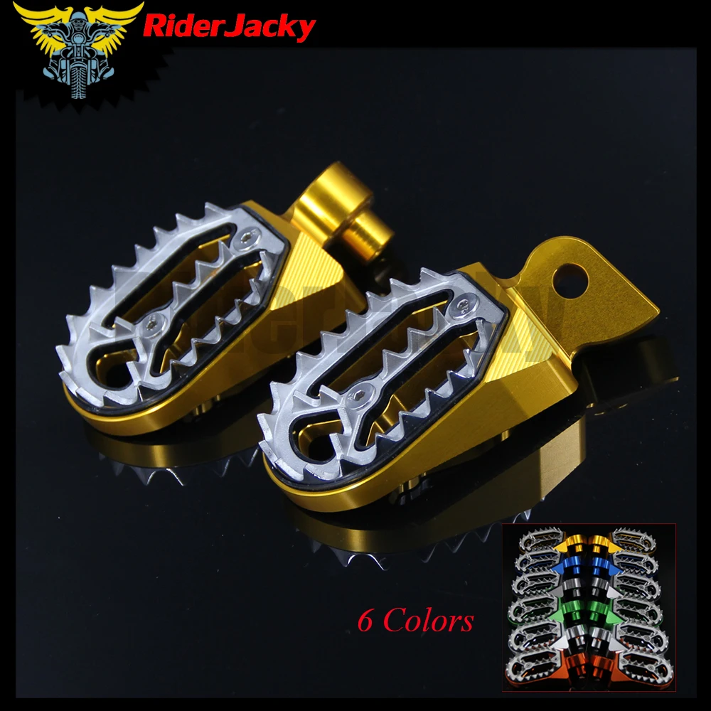 CNC Алюминиевые мотоциклетные подставки для ног подножки педали Yamaha WR250F WR 250F 1999 2015