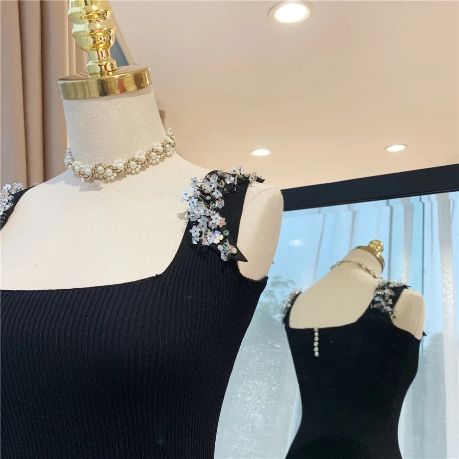 HIGH STREET 2020 дизайнерское подиумное Платье женское трикотажное платье на тонких
