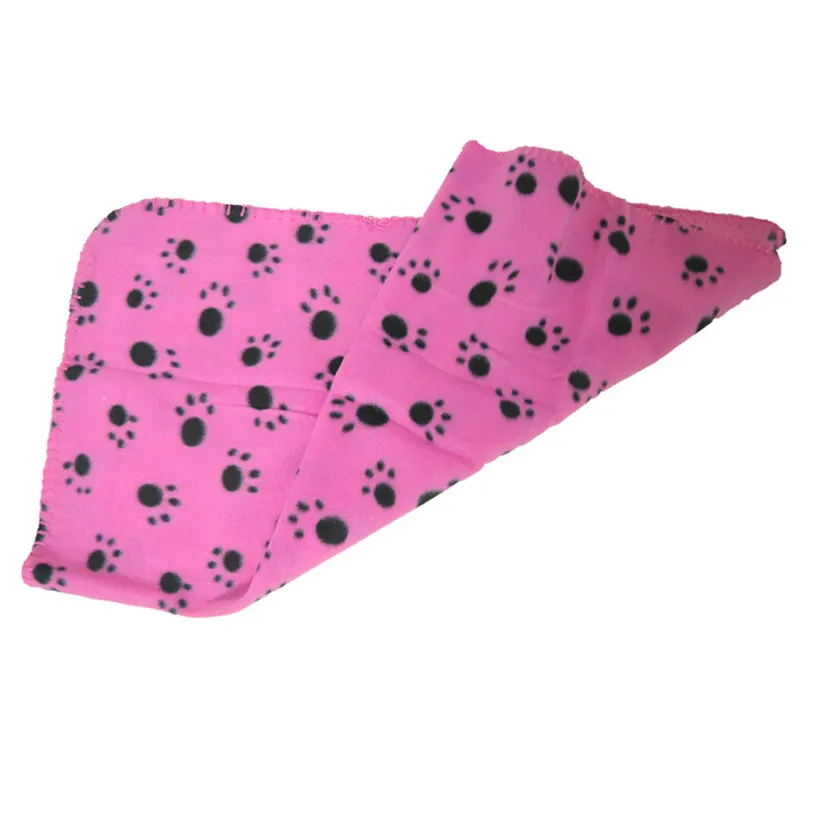 Paw Print Pet Blanket Dog Cat Bed Mat Sleeping Mattress Small Medium Dogs Cats Air Condition Cushion Cover Towel Pet 40JA9 (1)