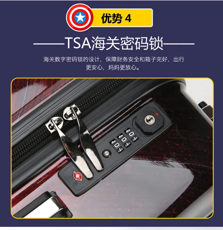 ZYJ Kids Iron Man Captain America Travel Rolling Luggage Cartoon Spiderman Batman Spiderman Suitcase Airplane Trolley Luggage (9)