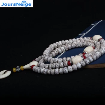 

JoursNeige Xingyue Bodhi With Safe Buckle 108 Buddha Beads Necklace Wood Lucky For Women Men Sweater Chain Popular Jewelry