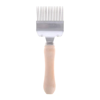 

Bee Keeping Beekeeping Honey Comb Stainless Steel Tine Uncapping Fork Scratcher 20*6.5cm