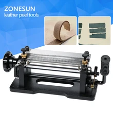 Zonesun NEW 6″ inch Manual Leather Skiver Peel Tools DIY Shovel Skin Machine Leather Splitter Vegetable Tanned Handle Peeler