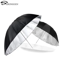Зонт Godox для студийной фотосъемки 150 см 60 дюймов, мягкий черный зонтик для студийной фотосъемки, серебристый зонтик