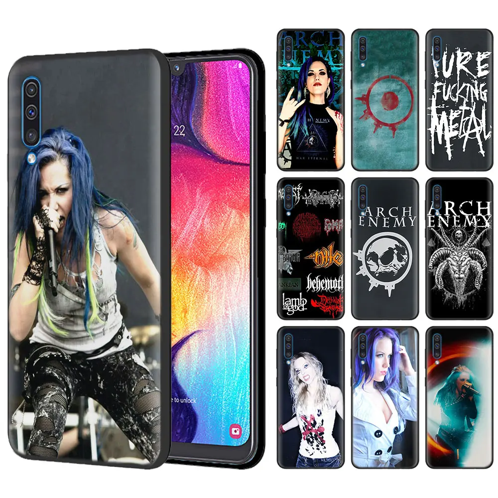 

Arch Enemy Angela Gossow Black Silicone Cases for Samsung Galaxy A10 A30 A50 A6 A7 A8+ A9 2018 M20 M30 S10 Plus S10e Case