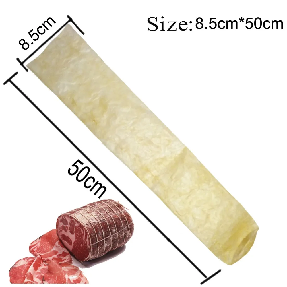 

3PCs Dry Sausage Casing Large Casing 8.5cm*50cm Casing Hot Dog Shell for Sausages Tools Big Sausage Making ,Inedible Casings