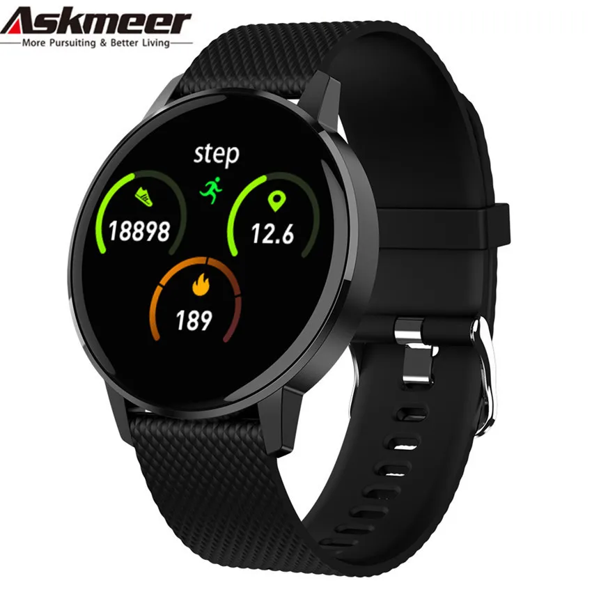 

Askmeer T4 Smart Watch Men Women Waterproof Heart Rate Oxygen Blood Pressure Sleep Monitor Smartwatch For Huawei iPhone Xiaomi