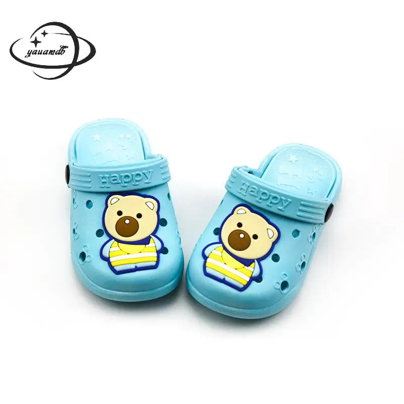 

kids Mules & Clogs summer boys girls sandals flat heel cartoon bear beach slippers children garden shoes y12