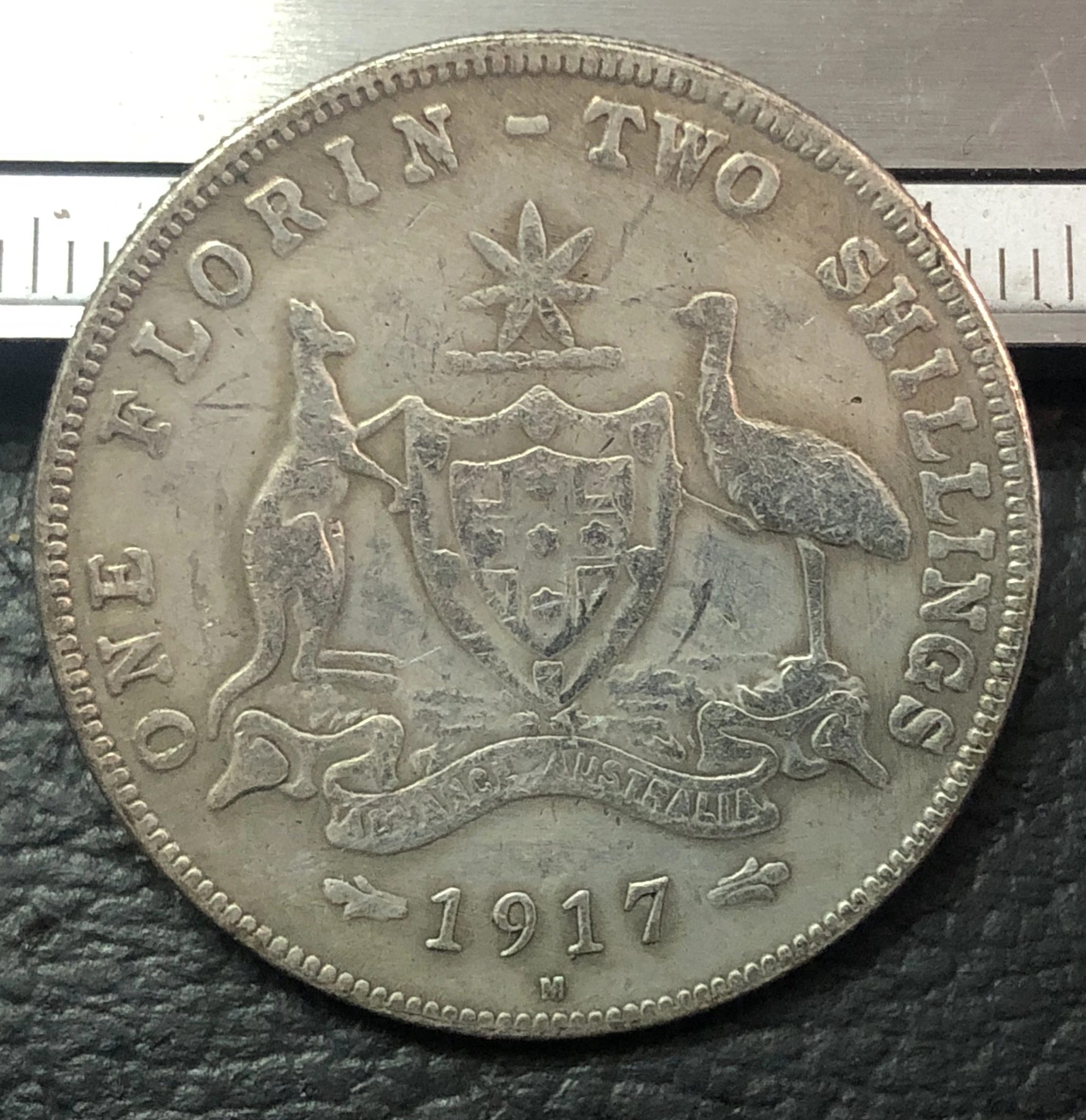 1917 M Австралия 1 Флорин Джордж V копия монеты|coin sorter and counter|coin gemscoin casing |