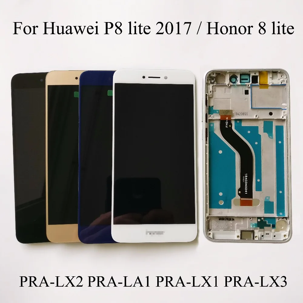Для Huawei P8 lite 2017 PRA LA1 LX1 LX3/honor 8 LX2 ЖК дисплей Дисплей Сенсорный экран дигитайзер с