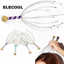 Masseur de cuir chevelu avec 8 griffes, 1 pièces, Anti-stress, soulagement de la douleur, soulagement du Stress du cou, relaxation du corps