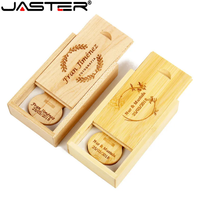 JASTER логотип клиента деревянная гитара + Подарочная коробка Флешка 4 ГБ 8 16 32 64 Гб