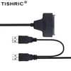 TISHRIC 2022 Hot SATA to USB 2.0 To 7 15 22pin Adapter Cables External Power For 2.5'' Ssd Hdd Hard Disk Drive Converter ► Photo 2/6