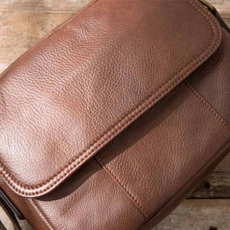 AETOO Genuine Leather Men Bag Casual Business Man Shoulder Crossbody bags Cowhide Large Capacity Travel Messenger bags New