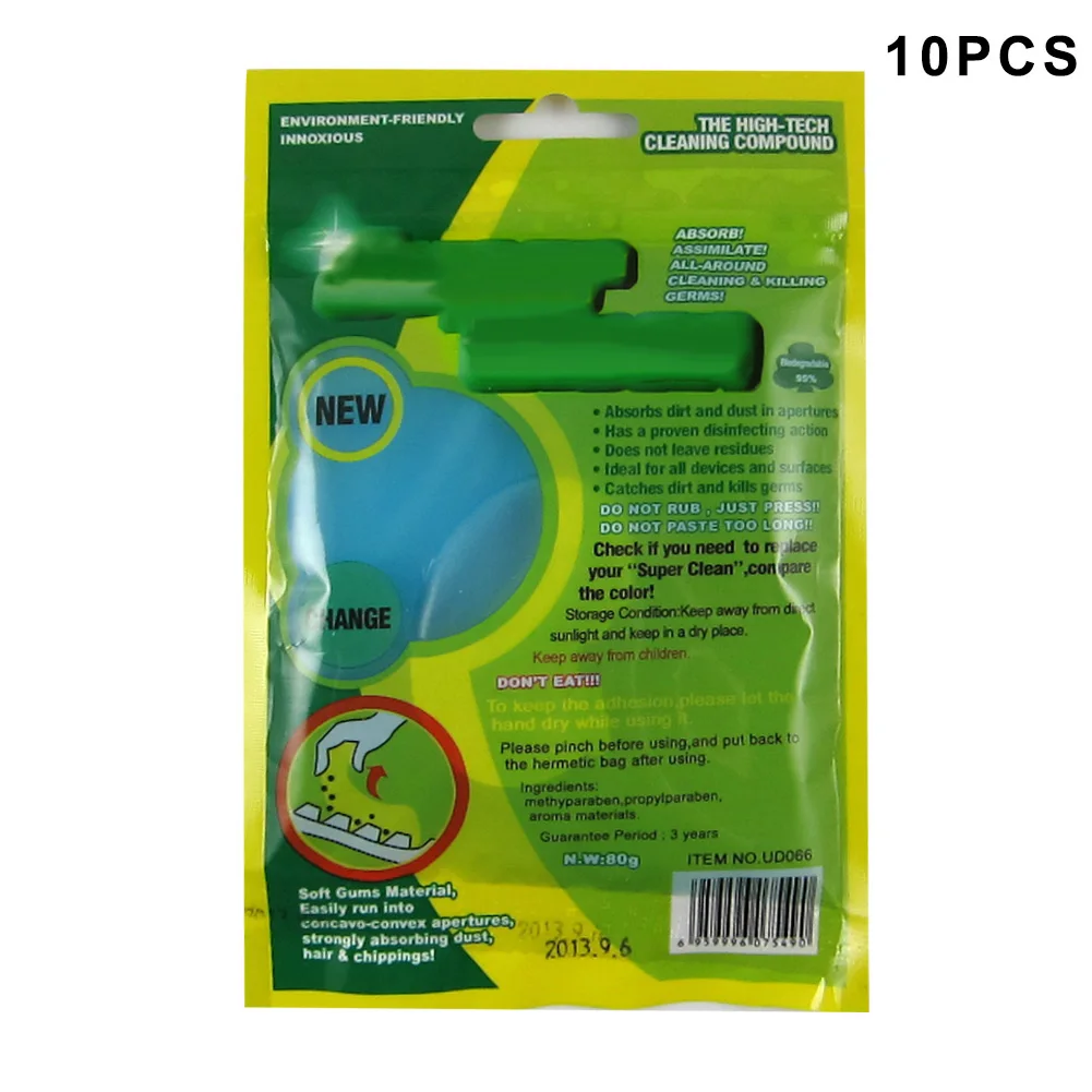 The Best 10 piezas limpieza de polvo Gel limpia chicle Super suave pegajoso limpiador para el teclado del teléfono 889