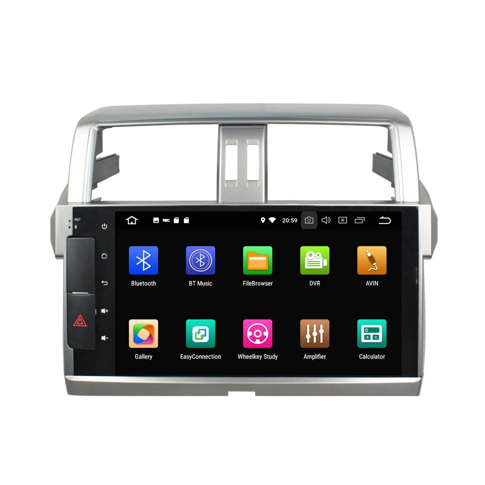 10," Android 8,0 автомобильный аудио DVD радио gps для Toyota Prado 150- 4 Гб ram Bluetooth wifi USB Mirror-link 32 Гб rom