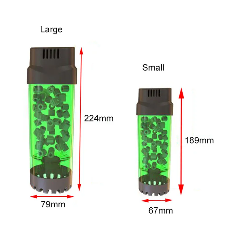 Аквариумный фильтр-аквариум, флюидизированная переносная кроватка фильтр пузырьковый биофильтр наполнитель с воздушным камнем и губчатым фильтром