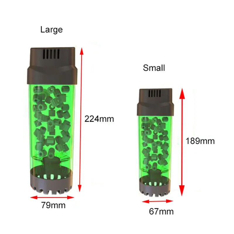 New Aquarium Filter Fish Tank Fluidized Moving Bed Filter Bubble Bio