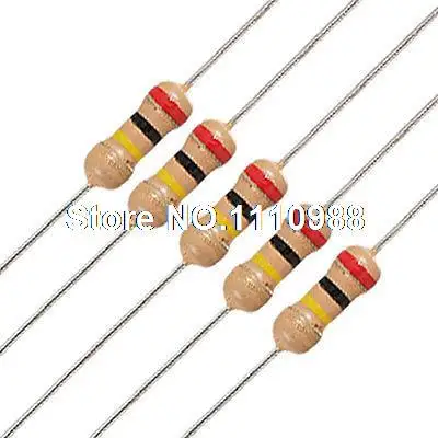 

50 x 1/4W 250V 200K ohm Axial Lead Carbon Film Resistors