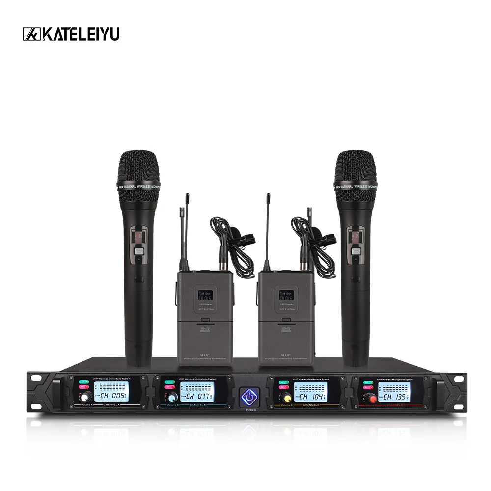 Беспроводная микрофонная система 8000GT Профессиональный UHF канал динамический