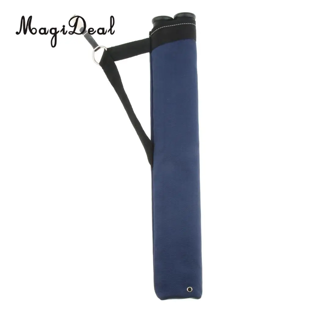 2 Tubes Archery Arrow Hip Quiver side Holder on Waist Belt Bow Hunting
