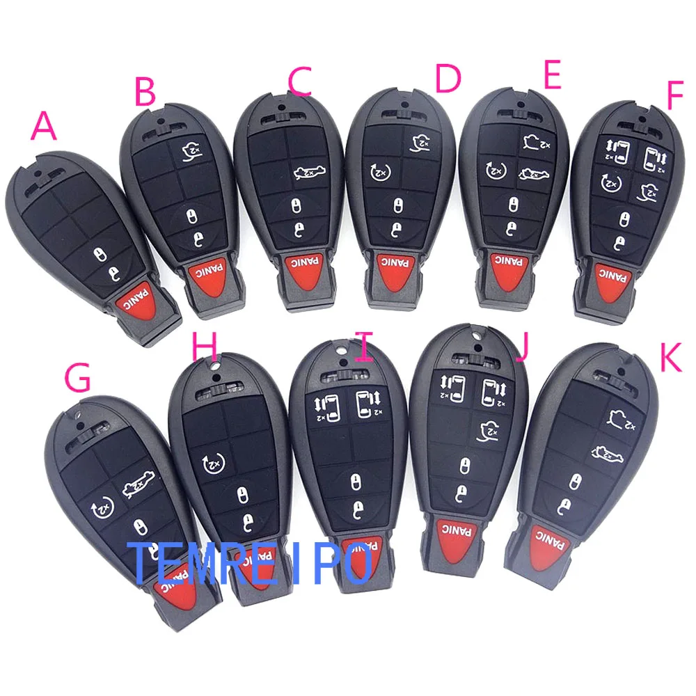 

10pcs/lot Replacement remote key case shell for chrysler 300c