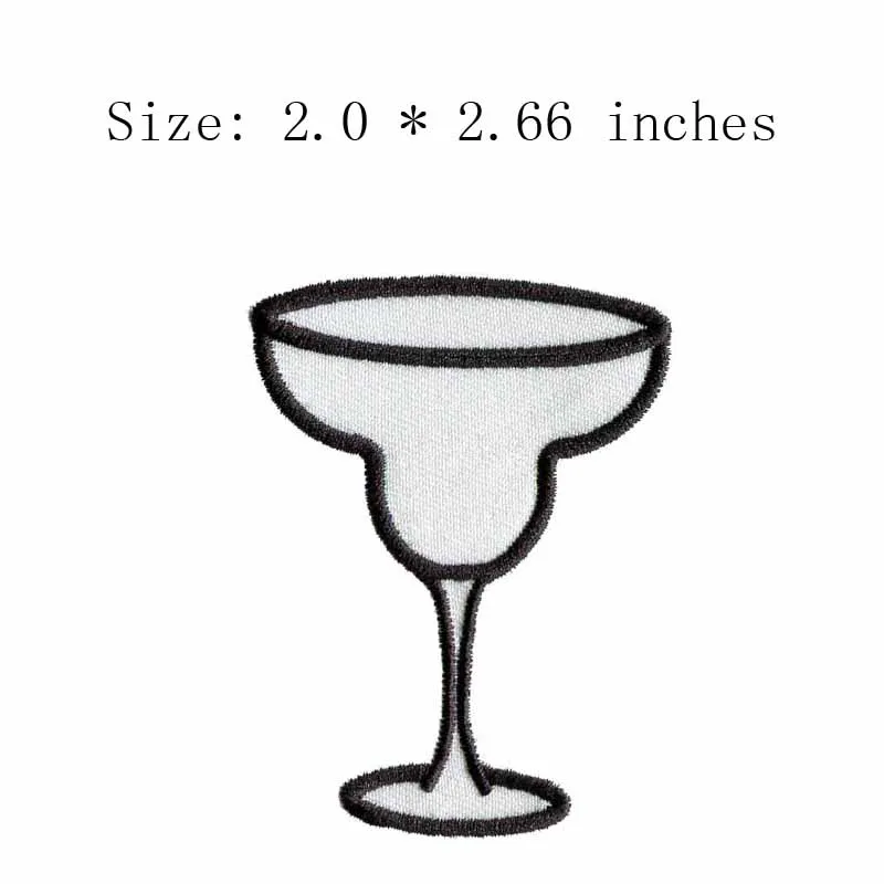 Little cup embroidery patch 2.0"wide /for cloth/bad DIY/Glue on backing