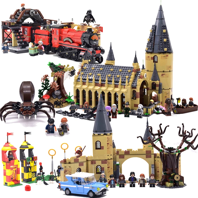 

Harri Potter Hogwarts Castle Building Blocks Compatible with Bricks Figures Toys Fantastic Beasts For Children Jo
