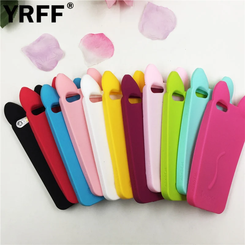 YRFF силиконовый чехол для iphone 4 4G с котом apple милым 3d рисунком мультяшным мышкой