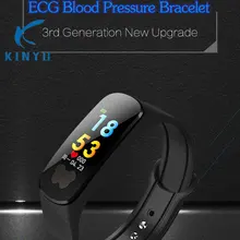 ЭКГ Мониторинг Артериального давления умный Браслет трекер сна смарт-браслет Удаленная камера фотография горячий умный Браслет pk mi band 3