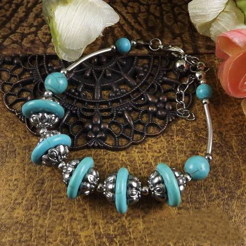 New Style Tibetan Vintage Jewelry Handmade Alloy Charm Bracelet For