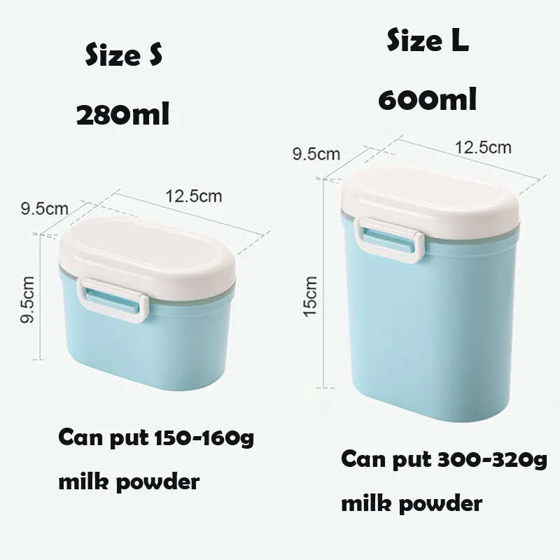 Baby Food Storage Containers Portable Food Storage Box Baby Milk Powder Dispenser